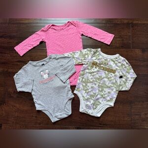 Baby Girl Long Sleeve Bodysuits 18M